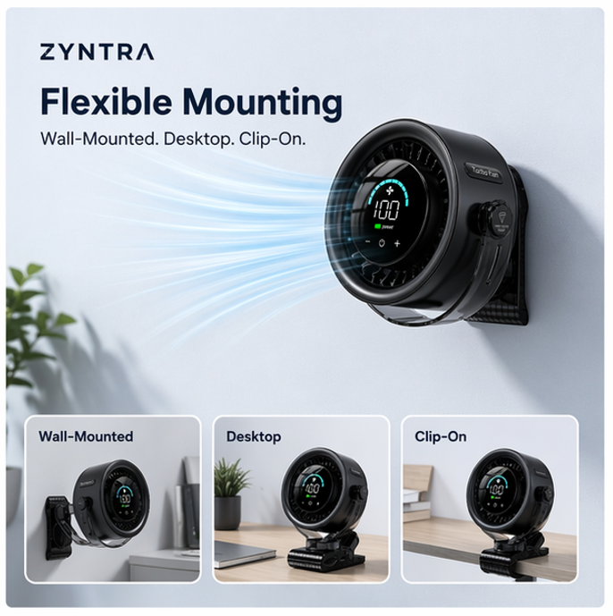 Zyntra™ Rechargable Clip-On Fan