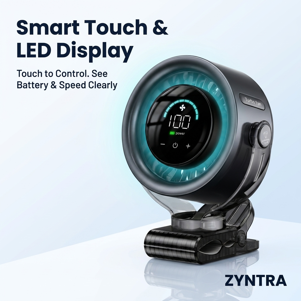 Zyntra™ Rechargable Clip-On Fan