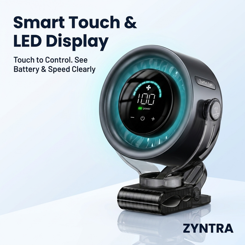 Zyntra™ Rechargable Clip-On Fan
