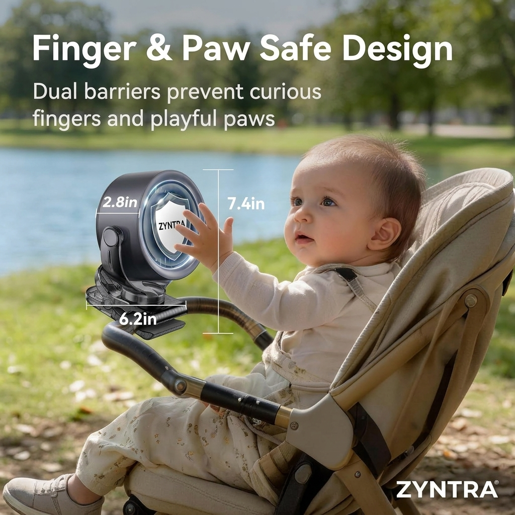 Zyntra™ Rechargable Clip-On Fan
